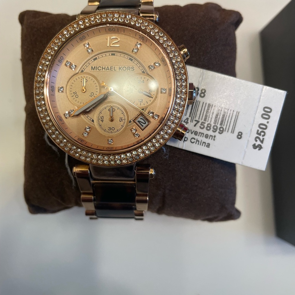Michael Kors Gold and Black Men's Watch